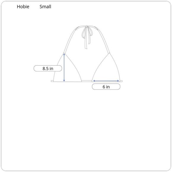 Hobie Halter Bikini Top in Geometric Print Small - Picture 4 of 4